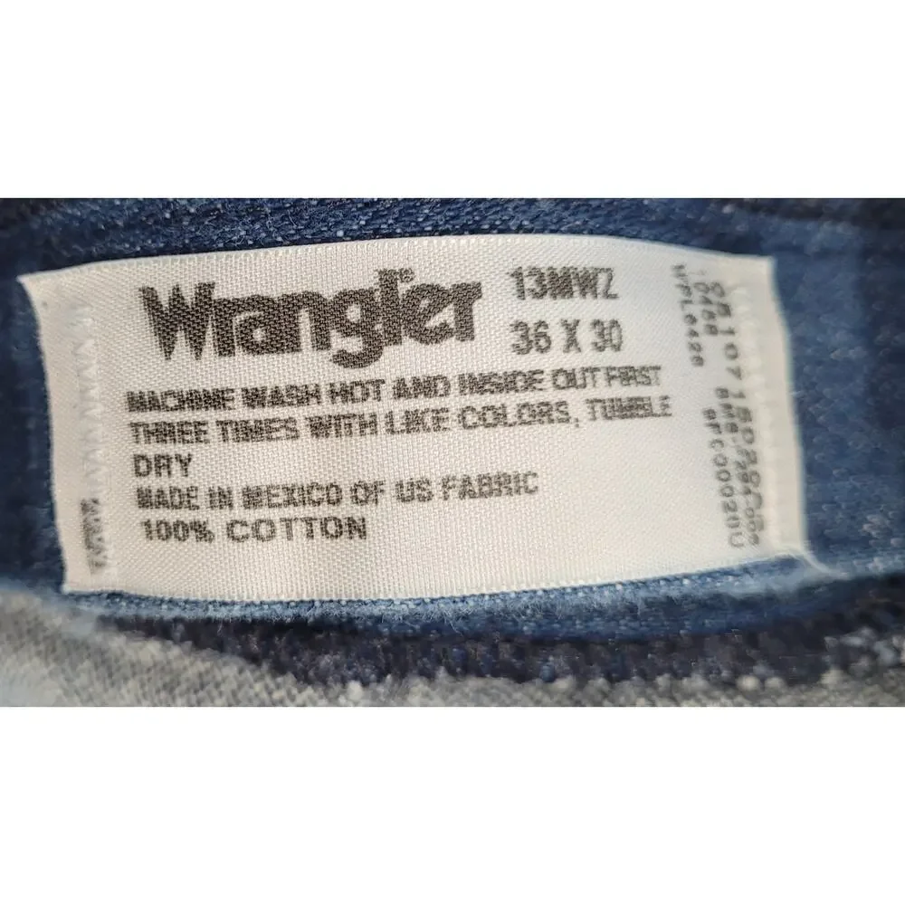 Wrangler Men's Jeans Folded‎ Seam size 36 x 30 #8